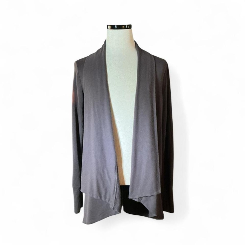 Athleta Women Purple Long Sleeve Waterfall Cardigan Sweater Size M